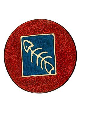 Handmade Fish Bones Wall Plate Tatiana Bodden Style